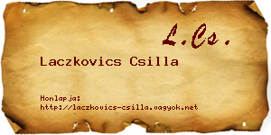 Laczkovics Csilla névjegykártya